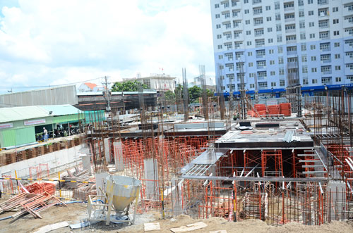 Dự án Summer Square (quận 6, TP HCM) đã hoàn chỉnh phần móng, đang thi công tầng 1