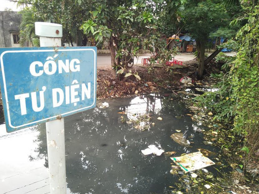 Rác tràn ngập rạch gây ô nhiễm