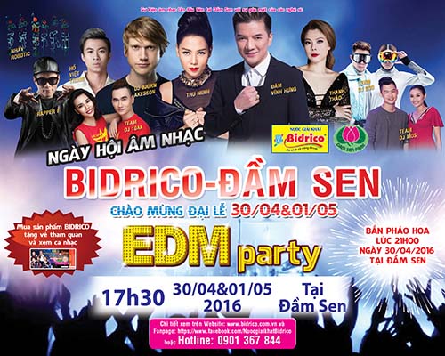 Bùng nổ cùng ngày hội âm nhạc Bidrico Đầm Sen
