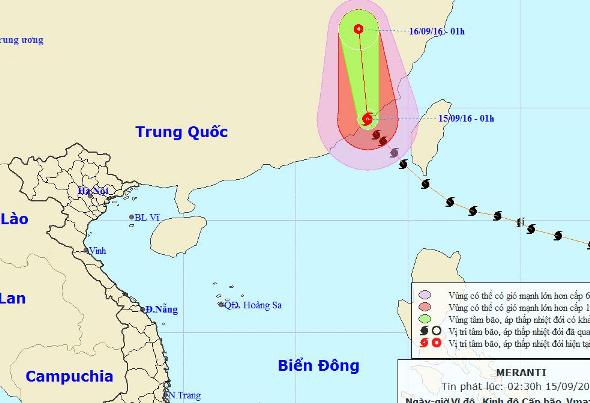 Siêu bão Meranti đổ bộ vào Trung Quốc
