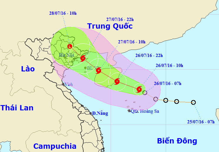 Bão số 1 hướng vào Quảng Ninh, Hải Phòng
