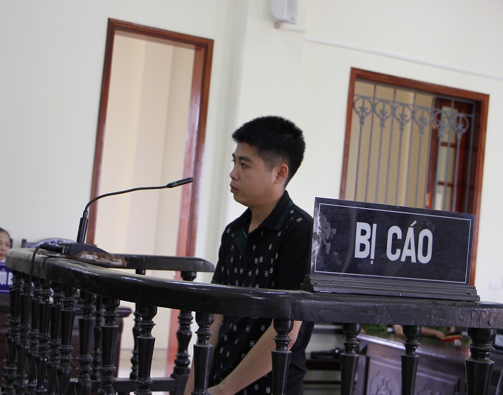 Bị cáo Vi Văn Thắng tại phiên tòa