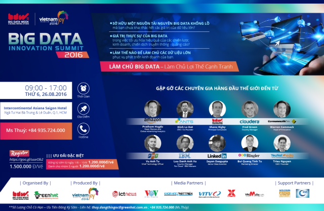 Diễn đàn Big Data 2016 tại TP HCM