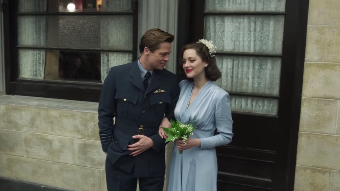 Brad Pitt trong phim Allied