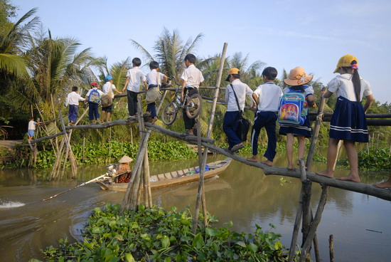 CNVC-LĐ góp sức xóa cầu khỉ