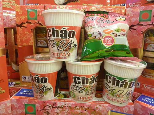 Mì, cháo đóng gói từ nguyên liệu tổ yến