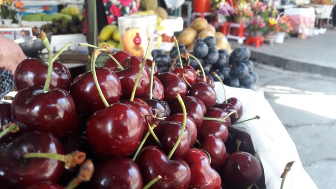 Cherry Mỹ nhập khẩu phơi nắng cả ngày vẫn tươi