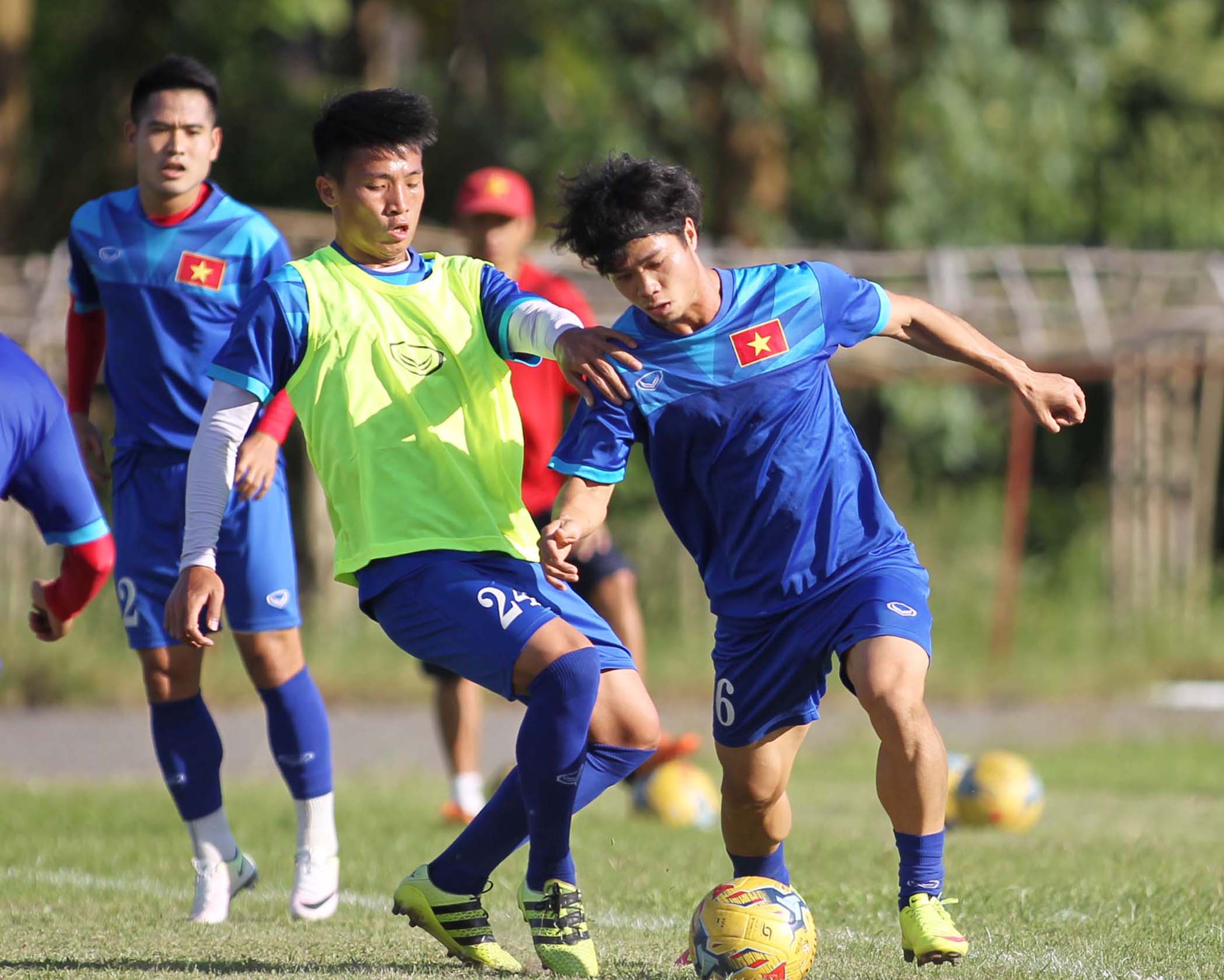 C&ocirc;ng Phượng nhiều khả năng được đ&aacute; ch&iacute;nh trong trận gặp Campuchia để t&igrave;m lại cảm gi&aacute;c b&oacute;ng tốt nhất Ảnh: Ngọc Linh