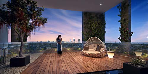Khu vườn treo tr&ecirc;n kh&ocirc;ng, đẳng cấp ri&ecirc;ng tư d&agrave;nh cho chủ nh&acirc;n căn hộ HaDo Centrosa Garden