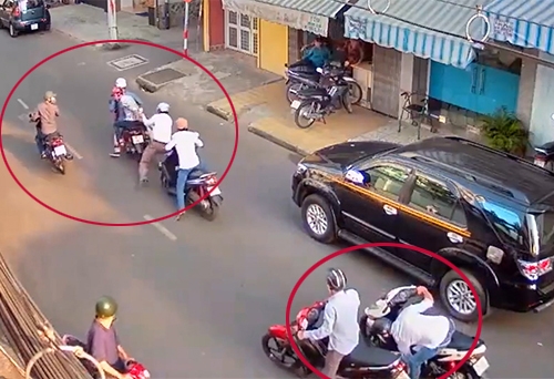 Tái diễn trò tông xe, cướp tài sản ở TP HCM