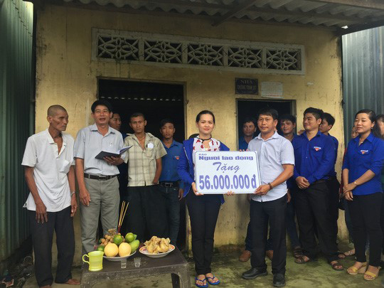 Báo Người Lao Động vận động xây nhà cho anh Nguyễn Ngọc Đáng