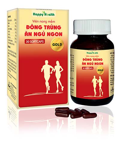 Viên nang mềm đông trùng giúp ăn ngon ngủ ngon GOLD