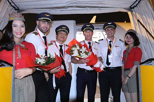 Chiếc máy bay thứ 40 của Vietjet đã về tới Việt Nam