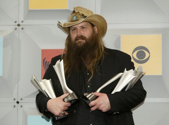 Ca sĩ Chris Stapleton thắng lớn giải thưởng âm nhạc