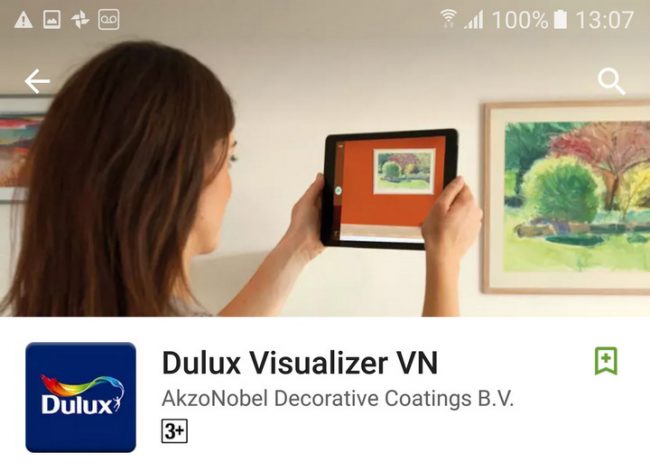 Ứng dụng Dulux Visualizer trên di động