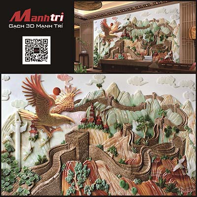Gạch 3D - Giải pháp mới cho trang trí tường và nền