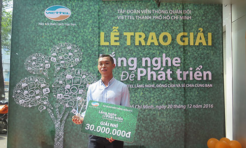 Góp ý về dịch vụ Viettel, khách hàng nhận thưởng 100 triệu đồng