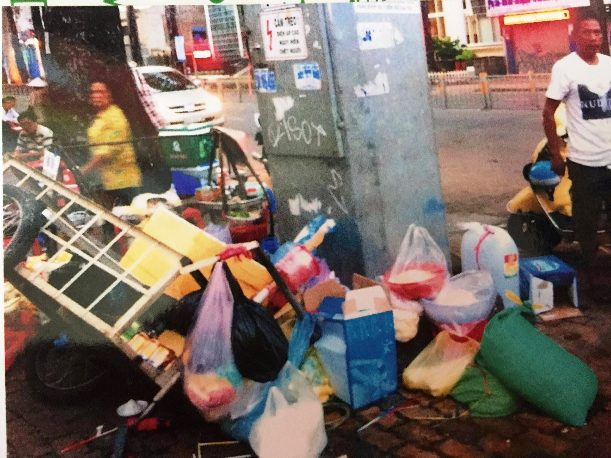 Hiện trường vụ truy sát (ảnh người dân cung cấp)