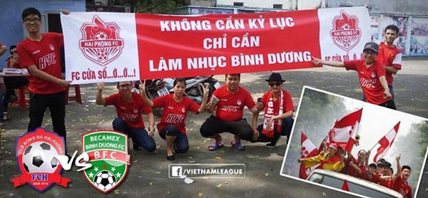 CĐV Hải Phòng mất điểm khi “khoe” hình ảnh xấu xí
