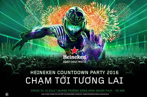 Heineken Countdown Party 2016 chạm tới tương lai