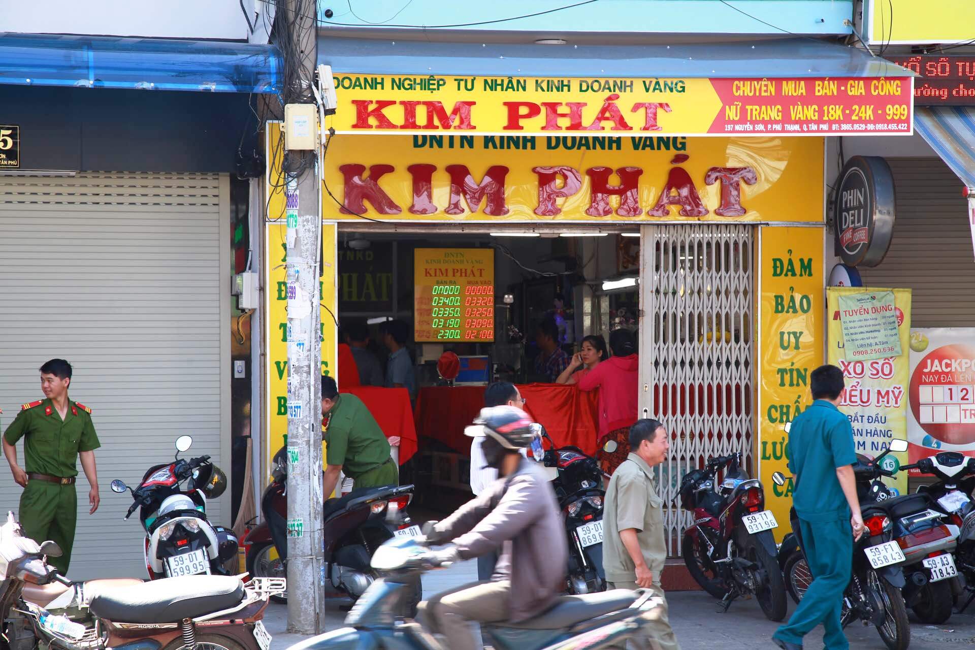 
Tiệm v&agrave;ng nơi xảy ra vụ việc
