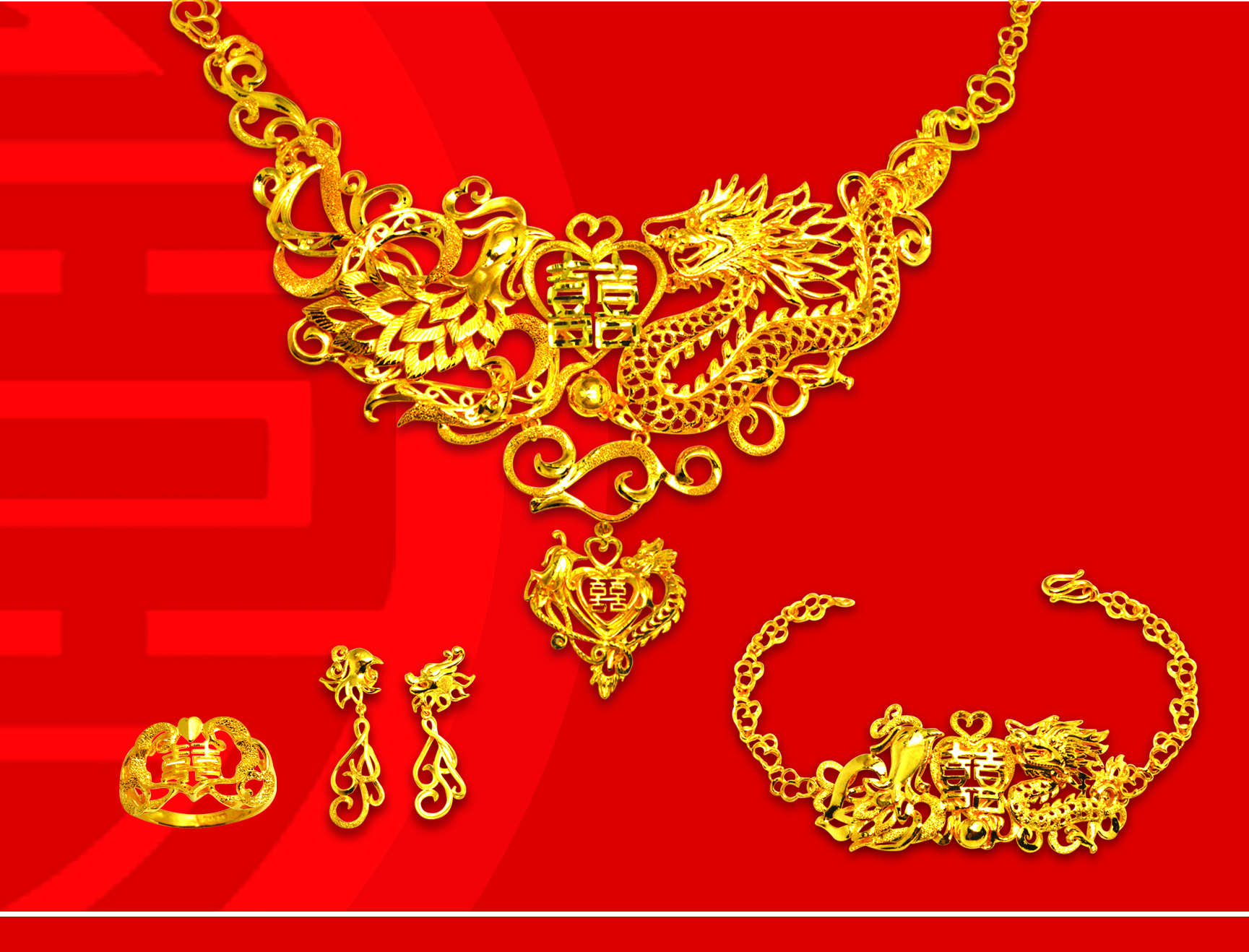SJC ra mắt bộ sưu tập trang sức cưới truyền thống Long Phụng Hòa Minh
