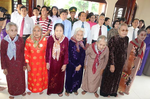 Khánh thành khu tưởng niệm mẹ Nguyễn Thị Rành