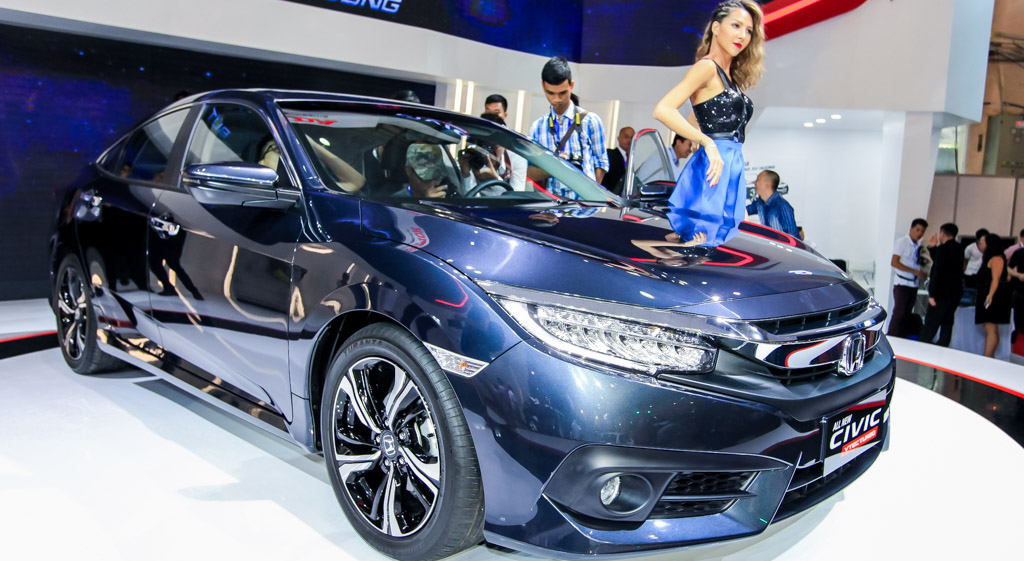 Honda Civic nổi bật tại VMS 2016 với động cơ 1.5L nhưng được t&iacute;ch hợp hệ thống tăng &aacute;p.