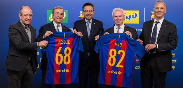 Nestlé Milo hợp tác cùng CLB FC Barcelona