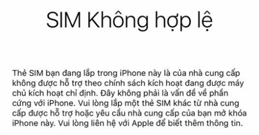 iPhone khóa mạng ở Việt Nam cẩn thận khi reset