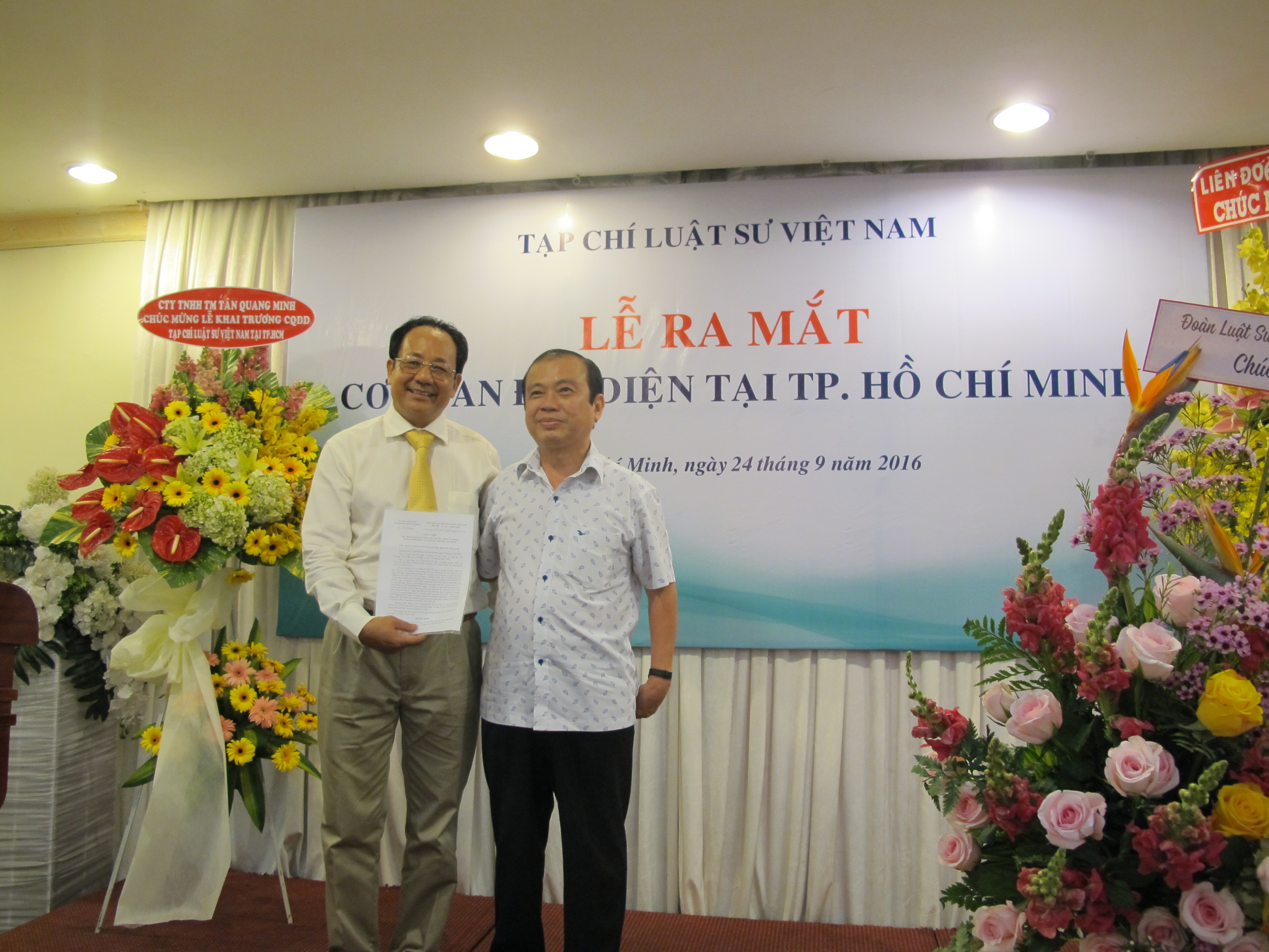 Tạp chí Luật sư Việt Nam có văn phòng tại TP HCM