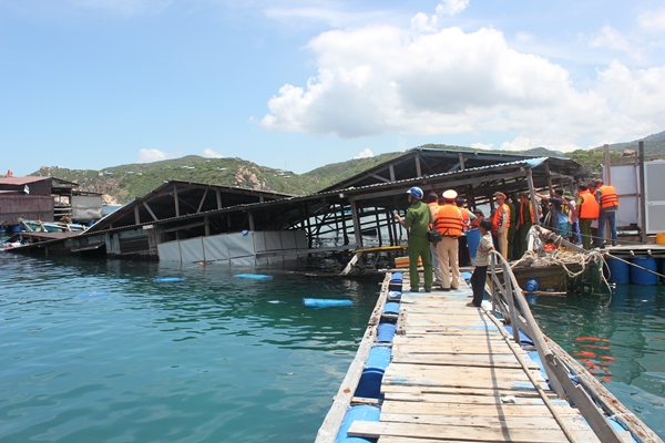 Ninh Thuận: Thành lập tổ kiểm tra làm rõ vụ sập nhà hàng nổi