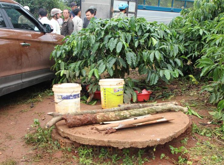 Giếng nước nơi xảy ra vụ việc đau lòng