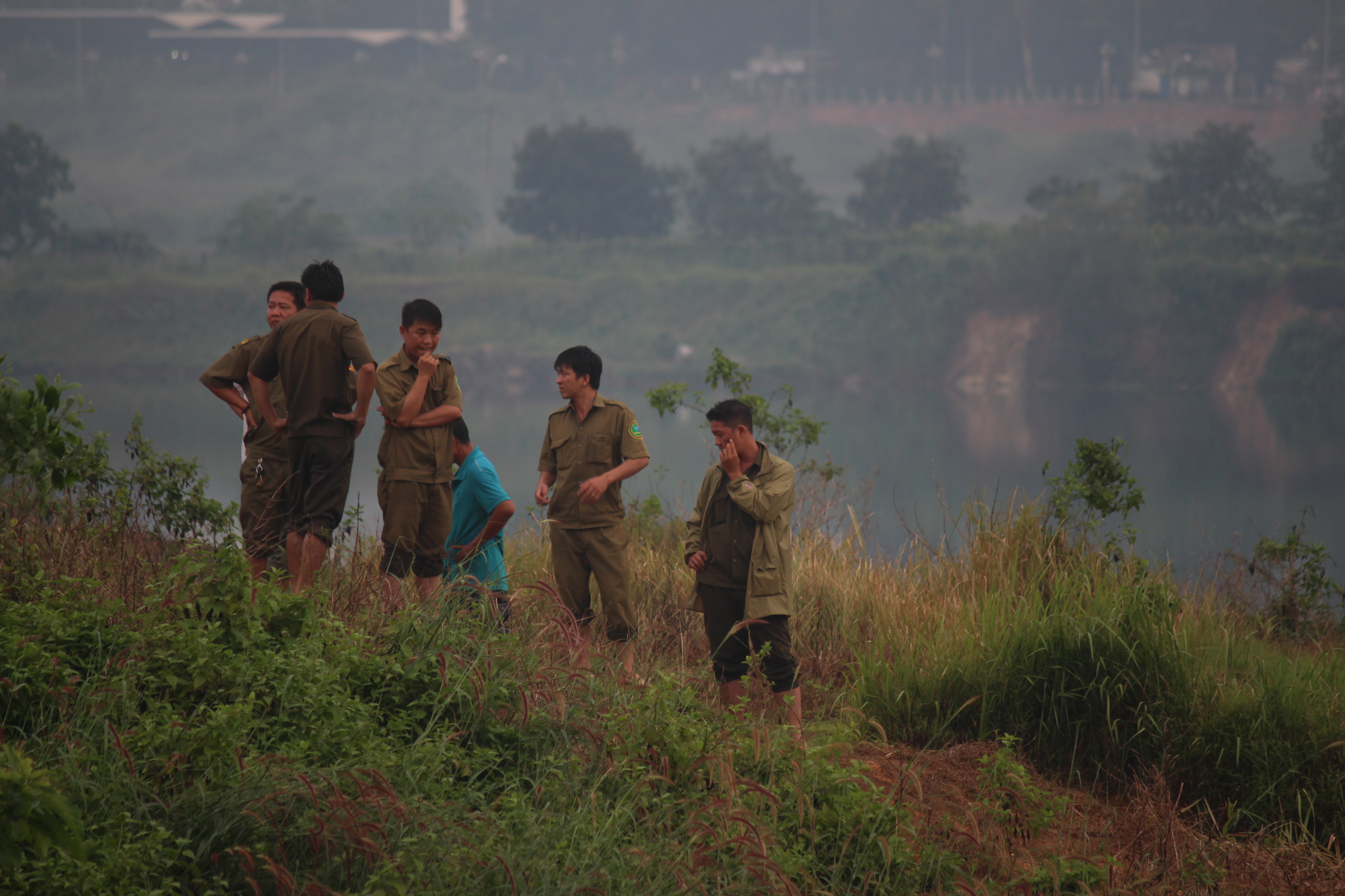 Hiện trường vụ tai nạn.