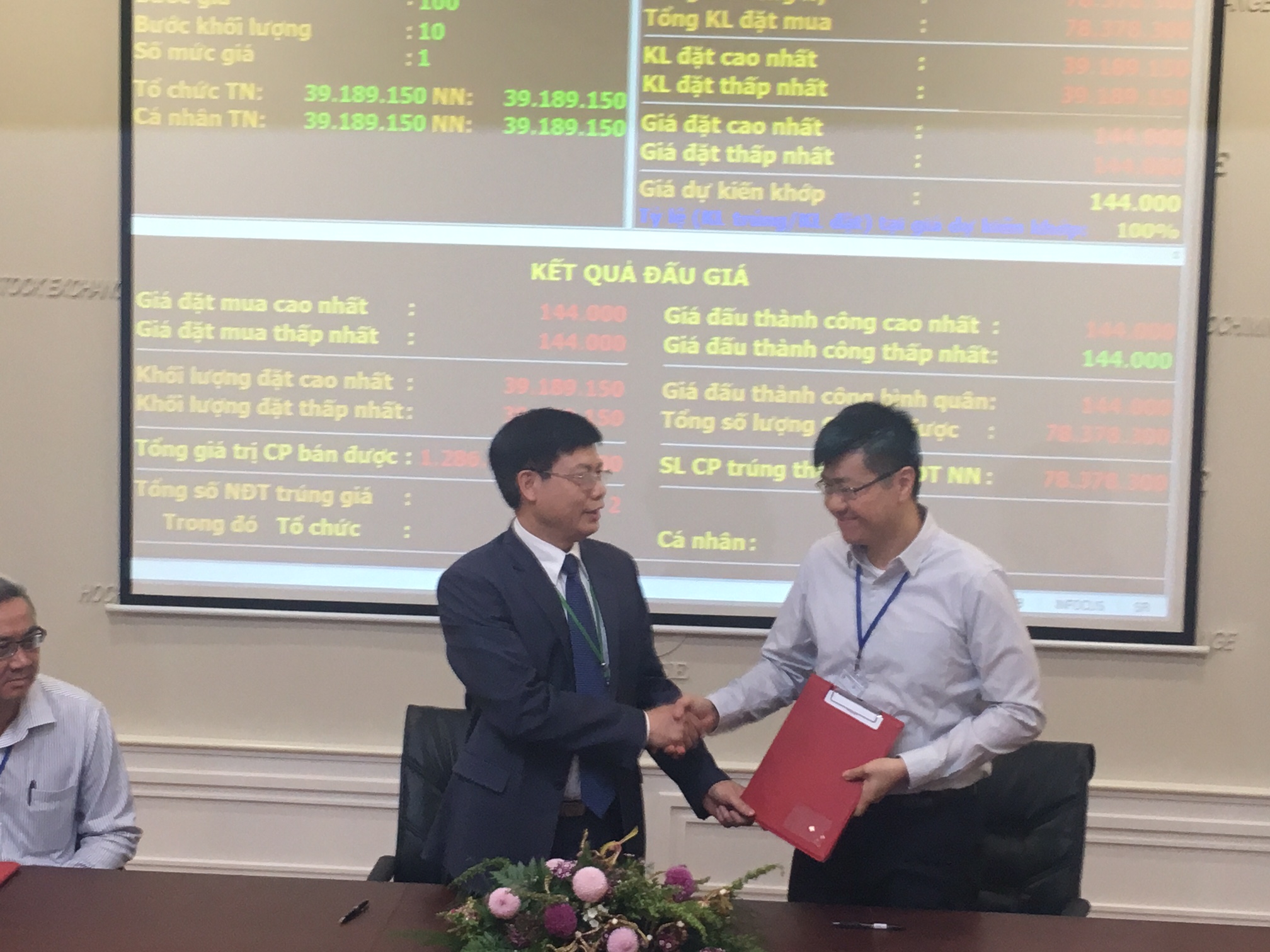 SCIC ký kết chuyển nhượng cổ phần cho nhà đầu tư đấu giá thành công.