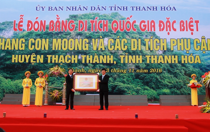 Hang Con Moong được công nhận là di tích Quốc gia đặc biệt