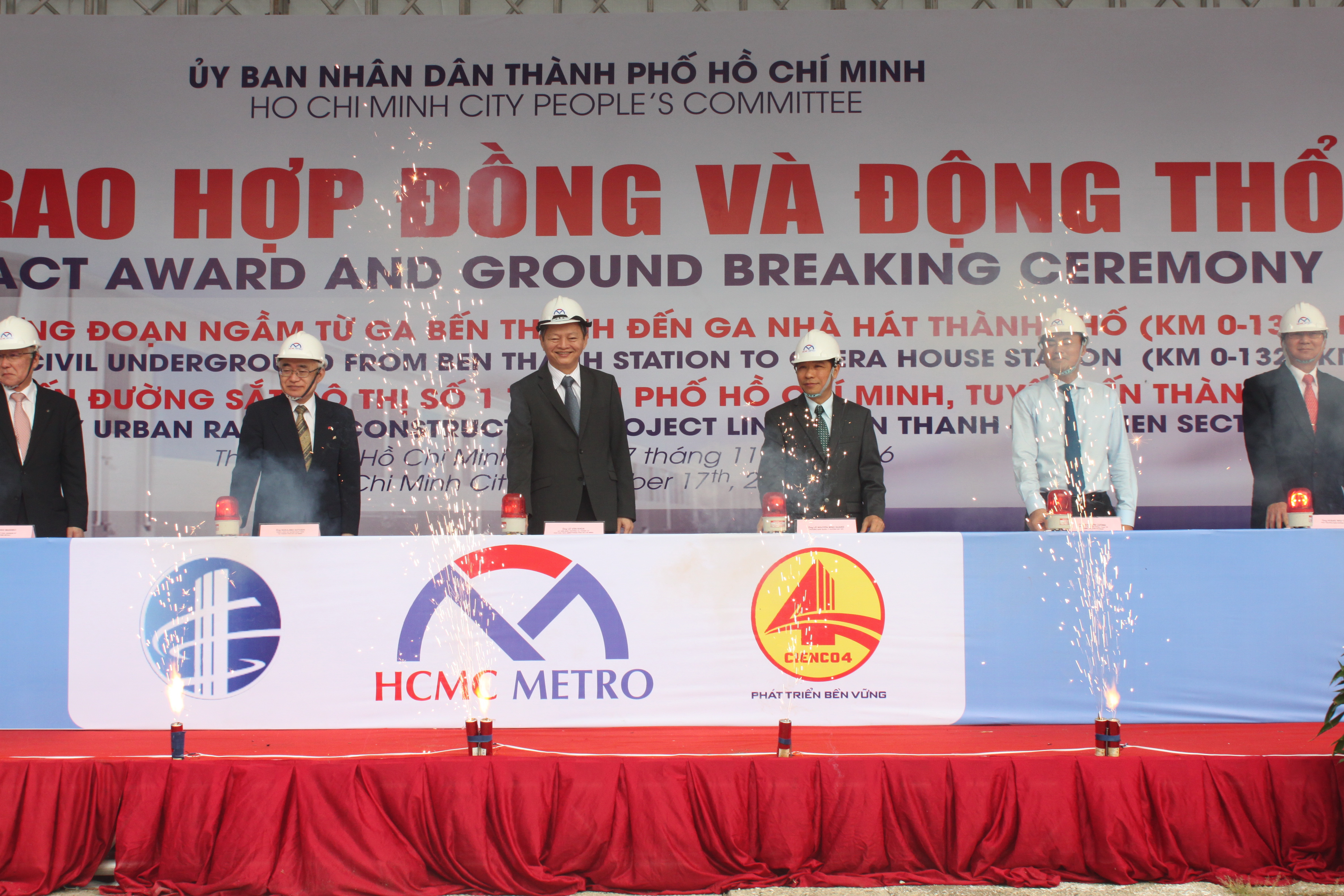 Động thổ thi công gói thầu cuối tuyến metro số 1