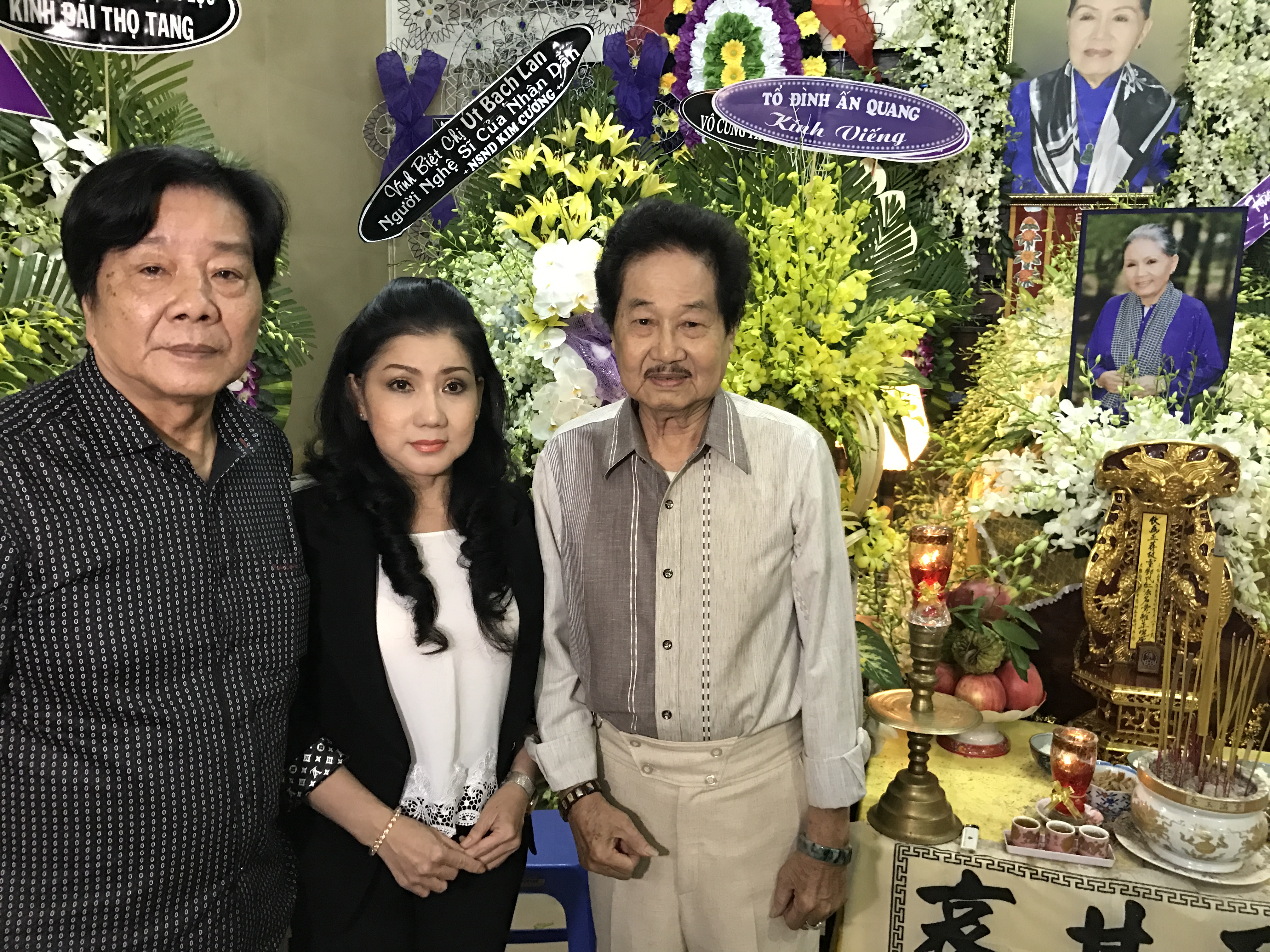 NSND Trọng Hữu, NSƯT Phượng Loan, qu&aacute;i kiệt T&ograve;ng Sơn tiễn biệt sầu nữ