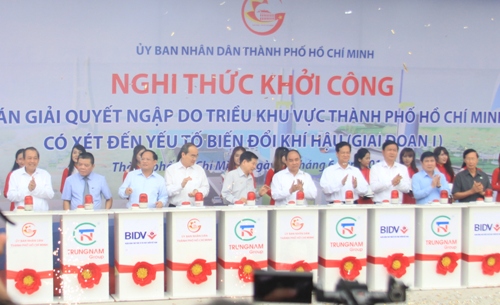 TP HCM khởi công dự án chống ngập 10.000 tỉ đồng