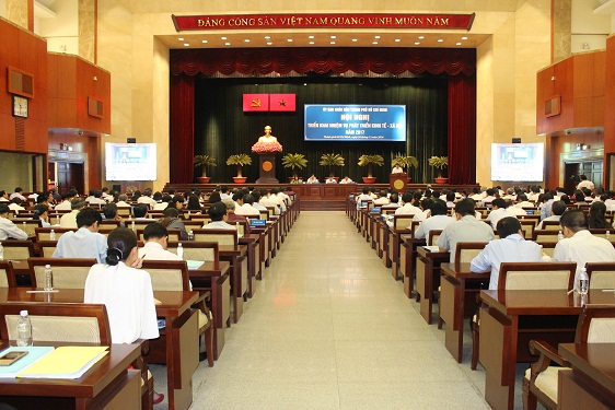 Toàn cảnh hội nghị ngày 30-12. Ảnh Bảo Ngọc
