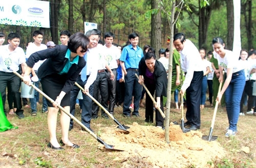 Trồng hàng ngàn cây xanh tại ngã ba Đồng Lộc