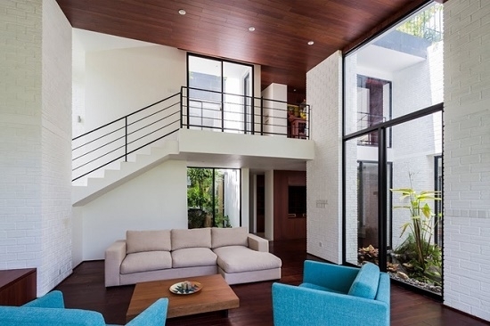 Chiều cao trần nhà phụ thuộc vào khu vực mái có trồng cây xanh hay không.