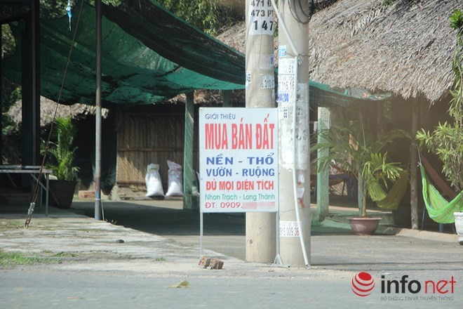 Quán ăn, tiệm cắt tóc ở Nhơn Trạch thành nơi môi giới nhà đất