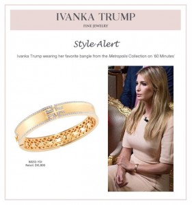 
Email c&ocirc;ng ty Ivanka Trump gửi cho c&aacute;nh ph&oacute;ng vi&ecirc;n sau buổi phỏng vấn. Ảnh: Washington Post.
