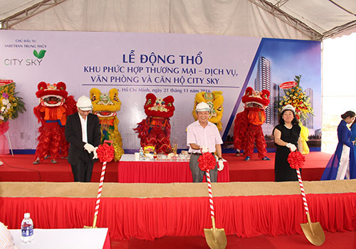 Lễ khởi công khu phức hợp thương mại - dịch vụ, văn phòng và căn hộ City Sky D4