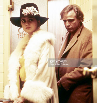 Brando và Maria Schneider, hai diễn viên chính trong phim “Last tango in Paris”