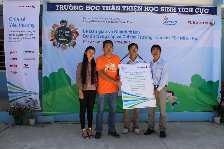 Fuji Xerox bàn giao trường học cho trẻ em xã nghèo