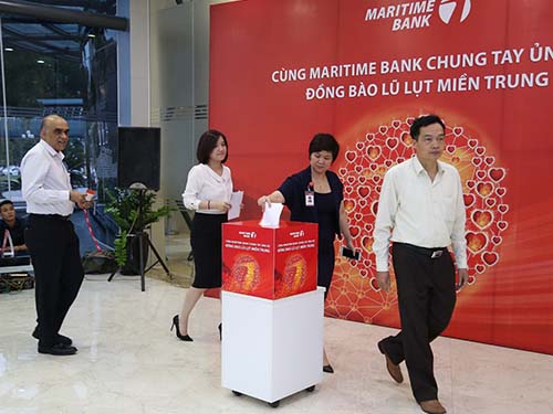 Cùng Maritimebank chung tay ủng hộ đồng bào miền Trung