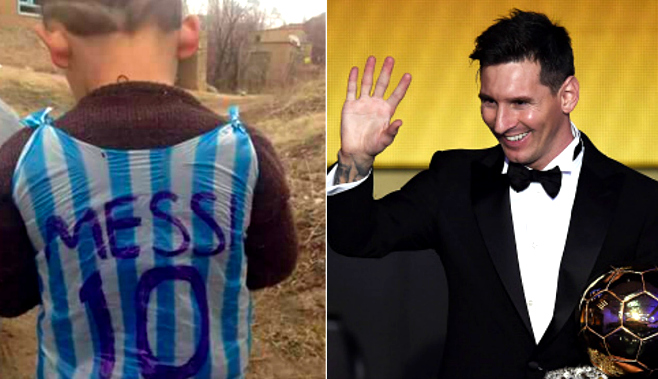 Fan nhí mặc “áo rác Messi” sẽ được gặp thần tượng