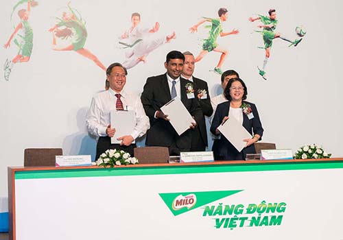 Nestlé luôn vì một cam kết sống vui khỏe